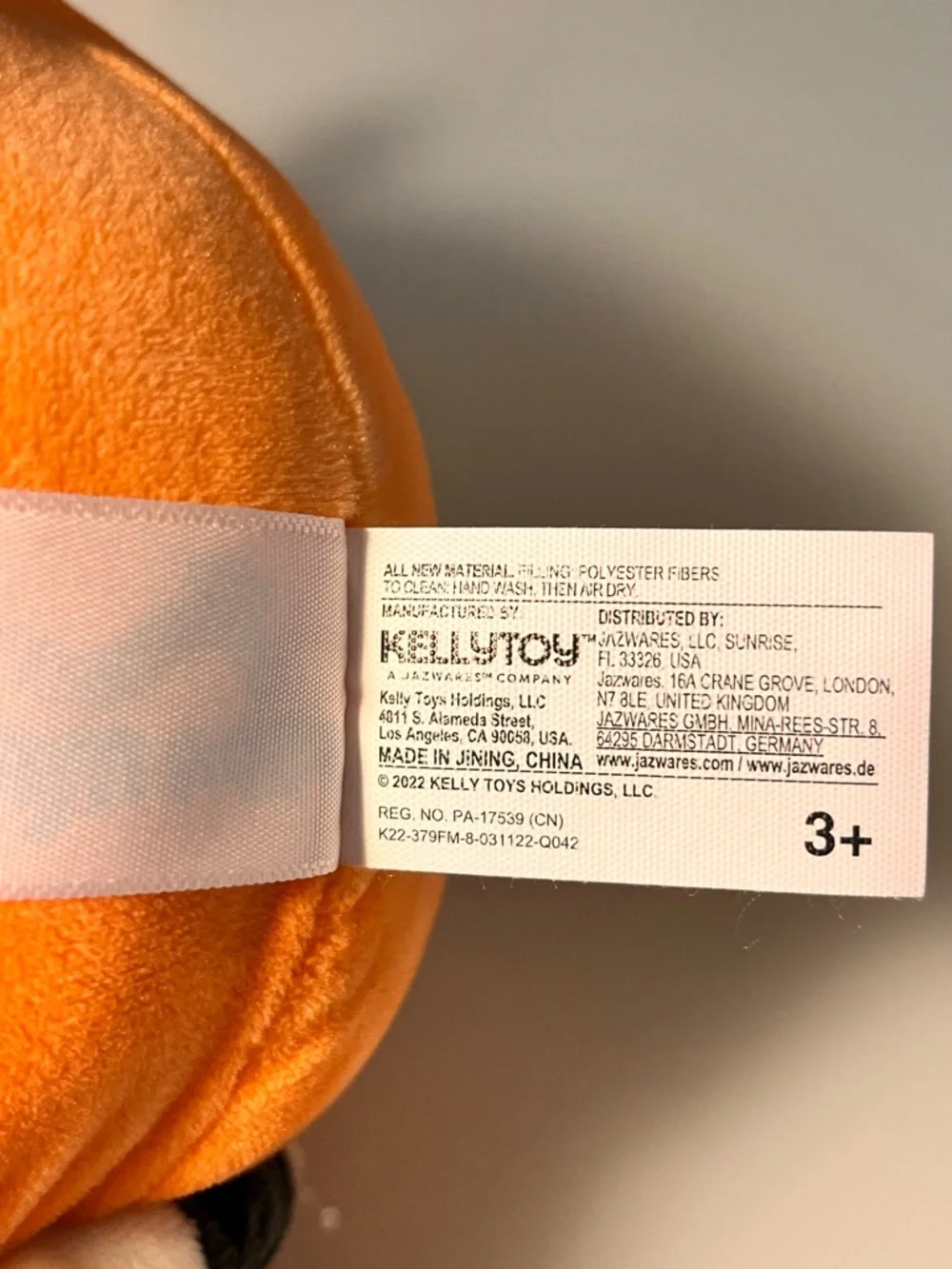 Kids Orange Pumpkin Plush Costume Hat - Halloween Jack-O'-Lantern